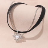 Double-layer simple short love collar