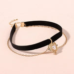 Double-layer simple short love collar