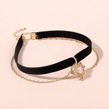 Double-layer simple short love collar