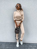 Long sleeve top casual pants fashion tracksuit