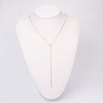 Simple fashion long necklace women's collarbone chain