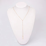 Simple fashion long necklace women's collarbone chain