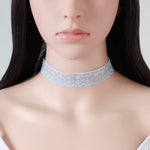 Punk lace necklace choker