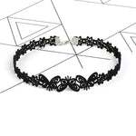 Korean velvet collar choker butterfly choker