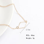 Fashion simple popular geometric necklace women