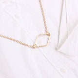 Fashion simple popular geometric necklace women