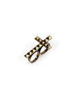 Crucifixion ring with two fingers