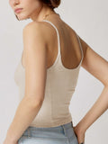 Knitted women's slim-fit top Spice Girl halter vest with a base shirt