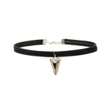 Stereogeometric triangle short necklace for women