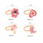 Cute cartoon drip ring