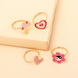 Cute cartoon drip ring