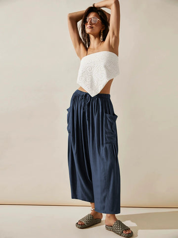 Casual pants wide leg pants Loose sports home pants