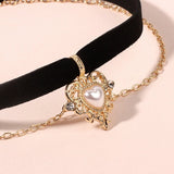 Double-layer simple short love collar