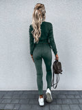 Long sleeve top casual pants fashion tracksuit