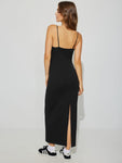 Y2K skirt commuter dress slim slit lace slip dress pure wind dress