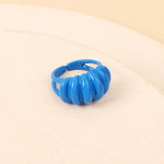 Simple candy color niche open ring