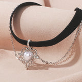 Double-layer simple short love collar