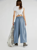 Casual pants wide leg pants Loose sports home pants