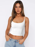 Knitted women's slim-fit top Spice Girl halter vest with a base shirt