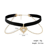 Double-layer simple short love collar