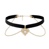 Double-layer simple short love collar