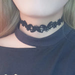 Korean velvet collar choker butterfly choker