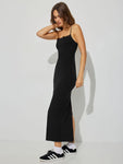 Y2K skirt commuter dress slim slit lace slip dress pure wind dress