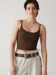 Knitted women's slim-fit top Spice Girl halter vest with a base shirt