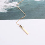 Simple fashion long necklace women's collarbone chain