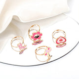 Cute cartoon drip ring