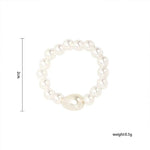 Shaped pearl elastic ring