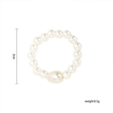 Shaped pearl elastic ring