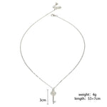 Accessorize with temperament Key pendant necklace