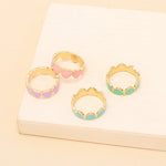 Summer fluorescent love ring