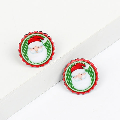 cute cartoon Christmas series seal earrings