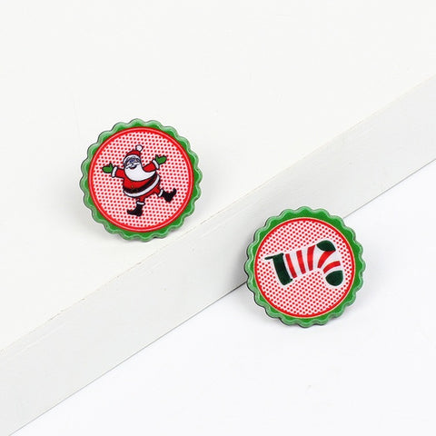 cute cartoon Christmas series seal earrings