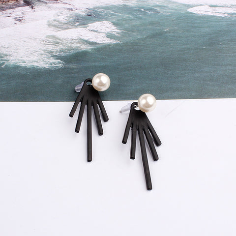 simple pearl pop earring girl