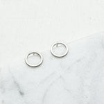 Simple and minimalist geometric earrings