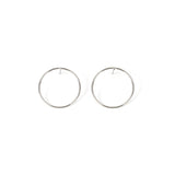 Geometric metal hoop earrings