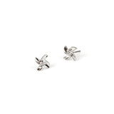 Mini cute pinwheel earrings Fresh flower earrings