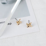 Mini cute pinwheel earrings Fresh flower earrings