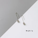 Creative U-shaped rhinestone claw women's earrings