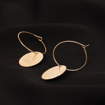 fashion minimalist size round earrings for women