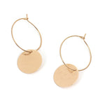 fashion minimalist size round earrings for women