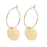 fashion minimalist size round earrings for women