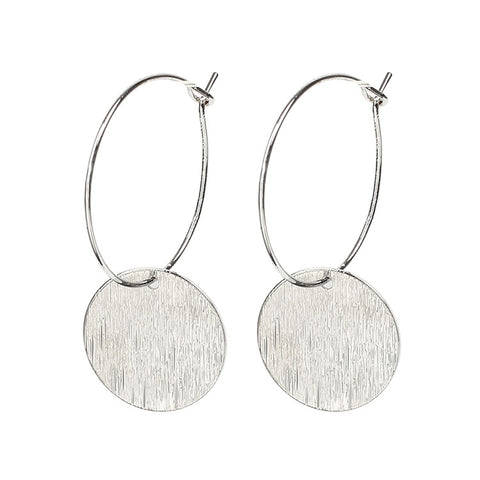 fashion minimalist size round earrings for women