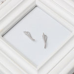 simple leaf alloy U-shaped ear clip earrings