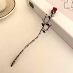 Metal rose hairpin