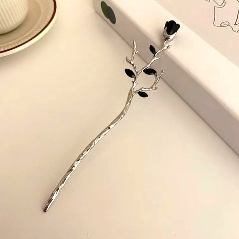 Metal rose hairpin