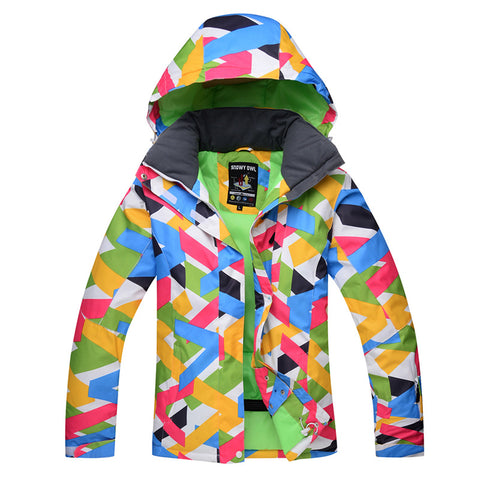 Women's multi-color colorful outdoor warm windproof waterproof ski suit